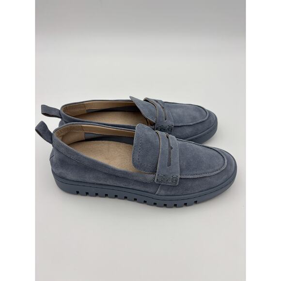 Vionic Uptown Loafers Sneakers Blue Suede Size 7.5 Orthotic Arch Support Comfort - Picture 6 of 16